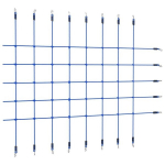 vidaXL ronimisv&otilde;rk, 200 x 150 cm, sinine