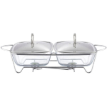 Klaasist toidun&otilde;u koos soojendajaga Ambition Helios, 2 x 2,5 l