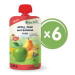 "&Otilde;un, pirn ja banaan" orgaaniline p&uuml;ree FLEUR ALPINE, alates 6 elukuust, 120 g x 6