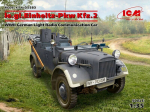 Kokkupandav mudel ICM 35583 le.gl.Einheitz-Pkw Kfz.2, WWII German Light Radio Communication Car 1/35