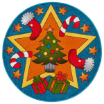 Hanse Home laste vaip Christmas Time, sinine, 133 cm