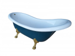 Eraldiseisev vann RETRO ROSA 170 cm Click-clack + sifoon, komposiit