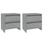 vidaXL &ouml;&ouml;kapid 2 tk, hall Sonoma tamm, 45 x 34,5 x 44,5 cm, puitlaastplaat