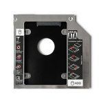 Qoltec 51869 taskuadapter s&uuml;learvuti teise 2,5-tollise k&otilde;vaketta jaoks CD-/DVD-ROM-i pessa (12,7 mm)