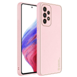 Dux Ducis Yolo elegant cover made of ecological leather for Samsung Galaxy A53 5G pink (Pink)