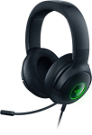 Raadiopea RAZER Kraken V3 X juhtmega m&auml;ngimiseks, &uuml;mbritsev heli, must