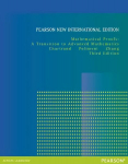 Mathematical Proofs: A Transition to Advanced Mathematics: Pearson New International Edition 3rd edition