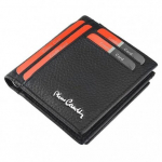 Meeste nahast rahakott / kaardi&uuml;mbris EVAN , must