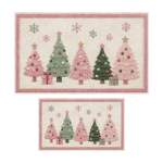 Asir 2-osaline j&otilde;uliste vannimattide komplekt Asr191, 40x60 cm, 60x100 cm, roosa
