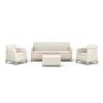 Keter Aia m&ouml;&ouml;bli komplekt Scandi Forma 3 Seater Set 29214710ECO, 2xTool 67,7x77,5x68cm, Laua 51,6x40,0x74,7cm, Diivan 180,2x77