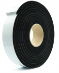 Isekleepuv Epdm tihend, tihe, paksus 6mm, 60mm x 10m, must vaht