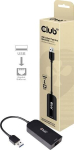 Club3D USB 3.2 RJ45 adapter CAC-1420, 2.5Gbps, 1 RJ45, 0.21m, must, 0.021kg