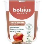 Bolsius l&otilde;hnak&uuml;&uuml;nal klaaspurgis True Scents Apple Cinnamon, 8 cm