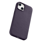 iCarer Leather iPhone 14 Plus dark purple (MagSafe compatible)