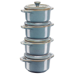 Staub Mini Cocotte Round 4 pcs. - 200 ml 40508-160-0 Antique Turquoise