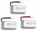 3 tk 3.7v, 500mAh laetav Lipo aku Rc Quadricopter Drones Syma X5 X5C X5SC X5SW, Cheerson CX-30W, Skytech M68, Wltoys F949 jaoks