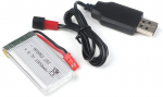 1 tk Quadrikopteri aku, 3.7V 1800mAh 25C li-po aku koos JST pistikuga ja USB laadimiskaabliga JJRC H11D H11C HQ898B RC helikopterile