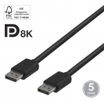 Deltaco, DisplayPort, 8K, DP 1.4, 1 m