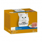 Gourmet Gold pasteet veise-, k&uuml;&uuml;liku-, lamba- ja vasikalihaga, 24x85g