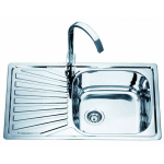 Roostevabast terasest valamu D7848P vasak, sifooniga