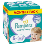 M&auml;hkmed Pampers Active Baby-Dry, Monthly Pack, suurus 5, 11-16 kg, 150 tk