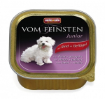 Koerakonserv VOM FEINSTEN junior veise- ja linnuliha, 150 g