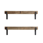 2-riiuli komplekt LAM005, pruun/must