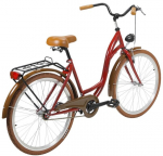 Linnajalgratas AZIMUT City Lux 26" 2021, punane