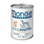 Monge Monoproteico Pate konserv koertele Part, ainult &uuml;hte t&uuml;&uuml;pi lihaga 400g
