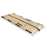 vidaXL lippidega voodi alusp&otilde;hi, 28 liistu, 7 piirkonda, 70 x 200 cm, Ruda