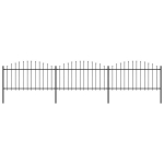 vidaXl aed, teravatipuline, teras, (1,25&ndash;1,5) x 5,1 m, must