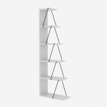 Riiul Kalune Design Bookshelf 854, valge/must
