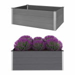 vidaXL aia taimelava puidu-plasti segust, 150 x 100 x 54 cm, hall