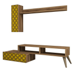 Elutoam&ouml;&ouml;bli komplekt Kalune Design 845(LVIII), pruun/kollane