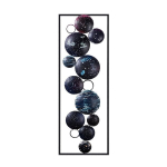Metallist seinadekoratsioon Space, 90x32 cm