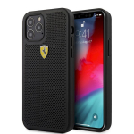 FESPEHCP12MBK Ferrari On Track Perforated Cover for iPhone 12/12 Pro 6.1 Black