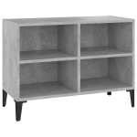vidaXL metalljalgadega telerikapp, betoonhall, 69,5 x 30 x 50 cm