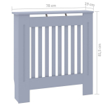 vidaXL MDF radiaatorikate, hall, 78 cm