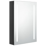 vidaXL LED vannitoa peegelkapp, s&auml;ravmust, 50 x 13 x 70 cm