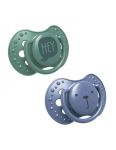 Silikoonist d&uuml;naamiline lutt HEY BOY, LOVI, 22/885, 0-3kuud, 2tk, blue/green