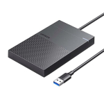 V&auml;line korpus 2,5" HDD/SSD SATA 3.0 5Gbps koos 0,5m USB-A kaabliga, must, Must
