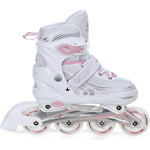 Reguleeritavad Rulluisud Croxer Optima White/Pink 31-34