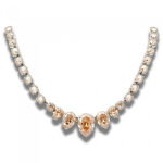 Naiste kaelakee Diamond Sky &bdquo;Leonora (Golden Shadow)&ldquo; koos Swarovski kristallidega DS00N090