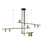 Light Prestige Arizona rippvalgusti, must/kuldne