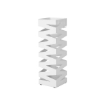 Ruudukujuline vihmavarjualus 15,5x15,5x49 cm, valge