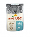 Almo Nature Holistic Functional kassidele kuseteede tervise jaoks, kanaga, 70 g