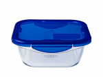 Pyrex kuumakindel konteiner Cook & Go, 21,6x21,6 cm, 1,9 l