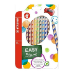 V&auml;rvilised pliiatsid Stabilo Easy colors paremak&auml;elistele 12 v&auml;rvi + teritaja