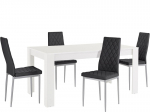 S&ouml;&ouml;gitoam&ouml;&ouml;bli komplekt Notio Living Lori 160/Barak, valge/must