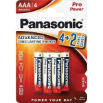 Patareid Panasonic LR03PPG/6B (4+2)